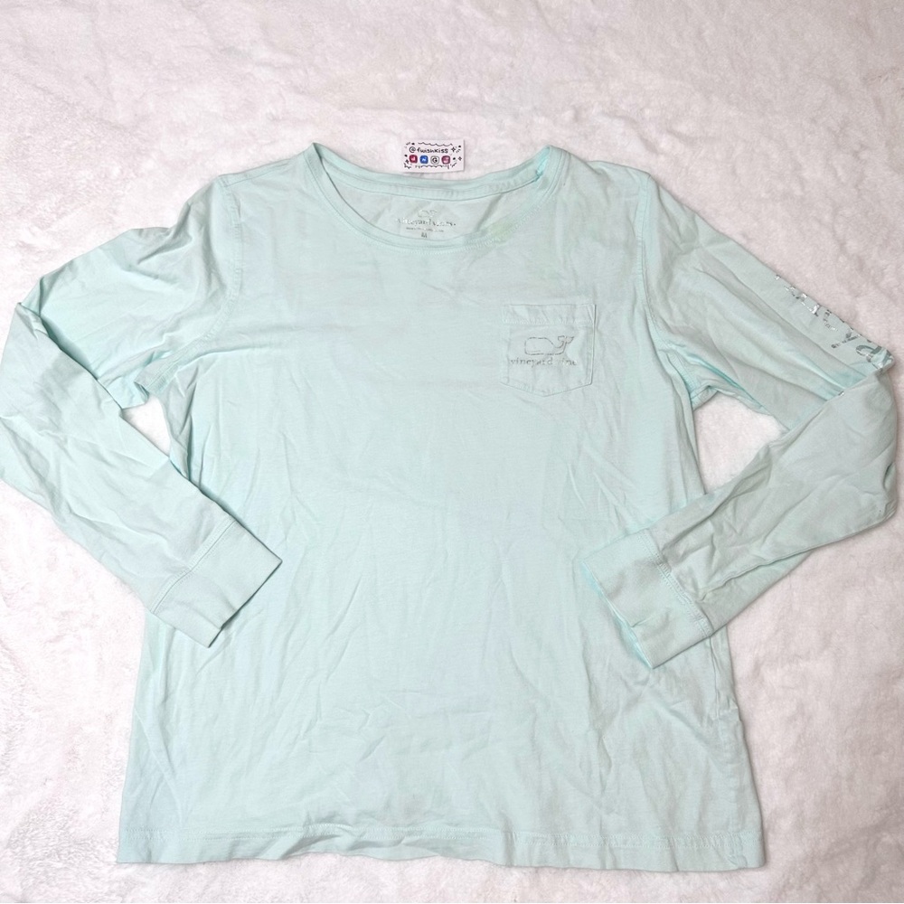 Vineyard Vines Light Blue Long Sleeve Tee